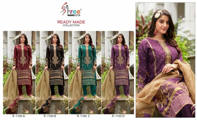 R 1105 A To D By Shree Pakistani Readymade Suits Wholesale Market In Surat With Price
